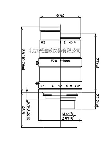 LM50LF kowa 鏡頭 物鏡 Nikon F接口專用低畸變鏡頭 顯微鏡物鏡