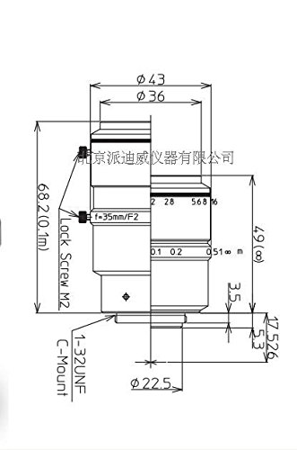 kowa 鏡頭 物鏡 LM35JC10M 顯微鏡物鏡