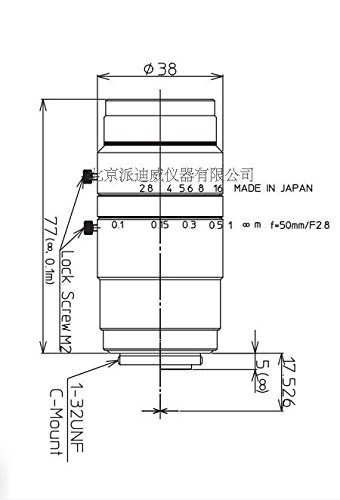 kowa 鏡頭 物鏡 LM50JC10M 顯微鏡物鏡