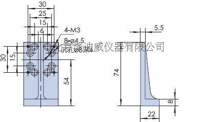 PJK01 直角固定塊 尺寸74*22mm 可定制