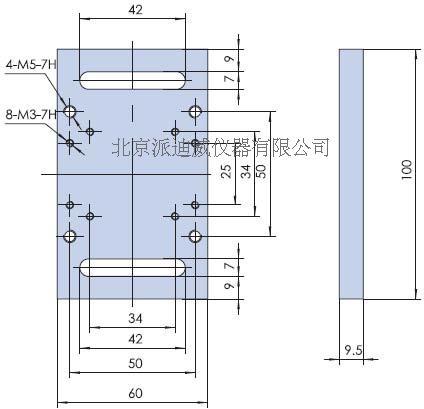 PB10底板 光學(xué)臺移動架 光學(xué)平臺滑動塊 連接板 固定板 固定塊m