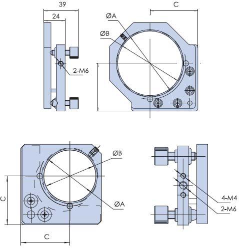 PG207-（15-50）反射分光鏡架（單開）