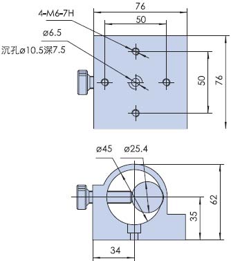 PGG101-45 激光管架