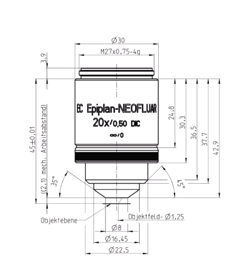 蔡司物鏡Objective EC 