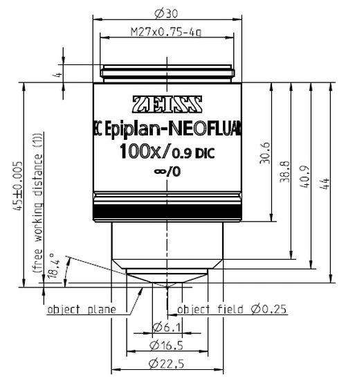 蔡司物鏡Objective EC 