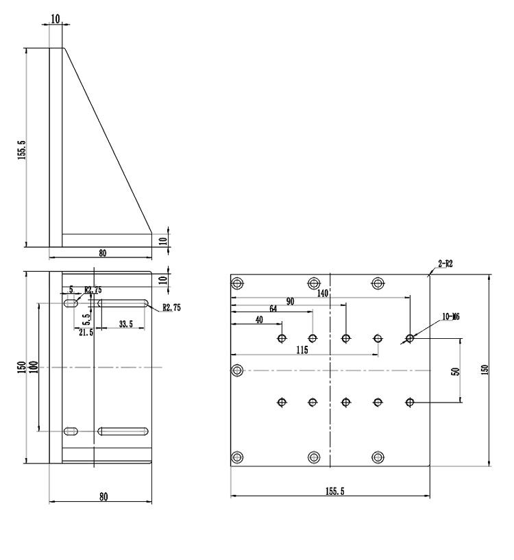 PJK30直角固定塊用于PP110-100系列組多維/連接用轉(zhuǎn)接板