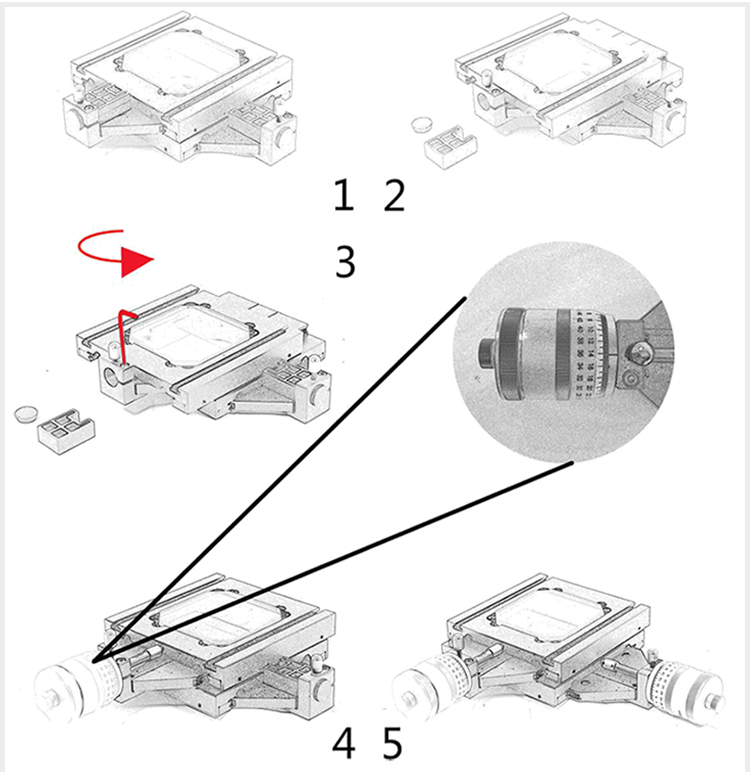 手動調(diào)節(jié)顯微鏡載物臺 XY測量平臺 PT-SC50