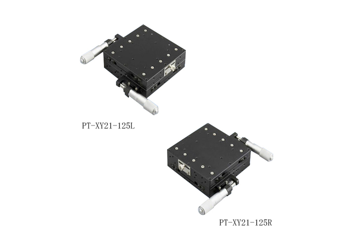 手動二維平移臺 兩軸位移臺 精密鋁型XY軸滑臺PT-XY21-125R/125