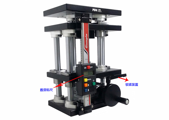 精密型手動升降臺帶數(shù)顯標(biāo)尺Z軸升降位移臺